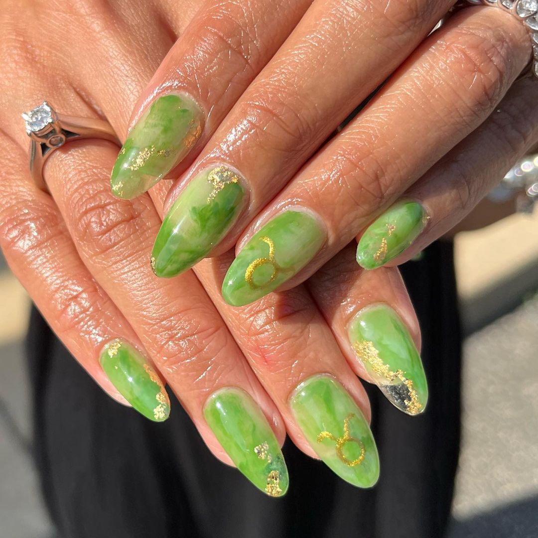 evergreen taurus nails