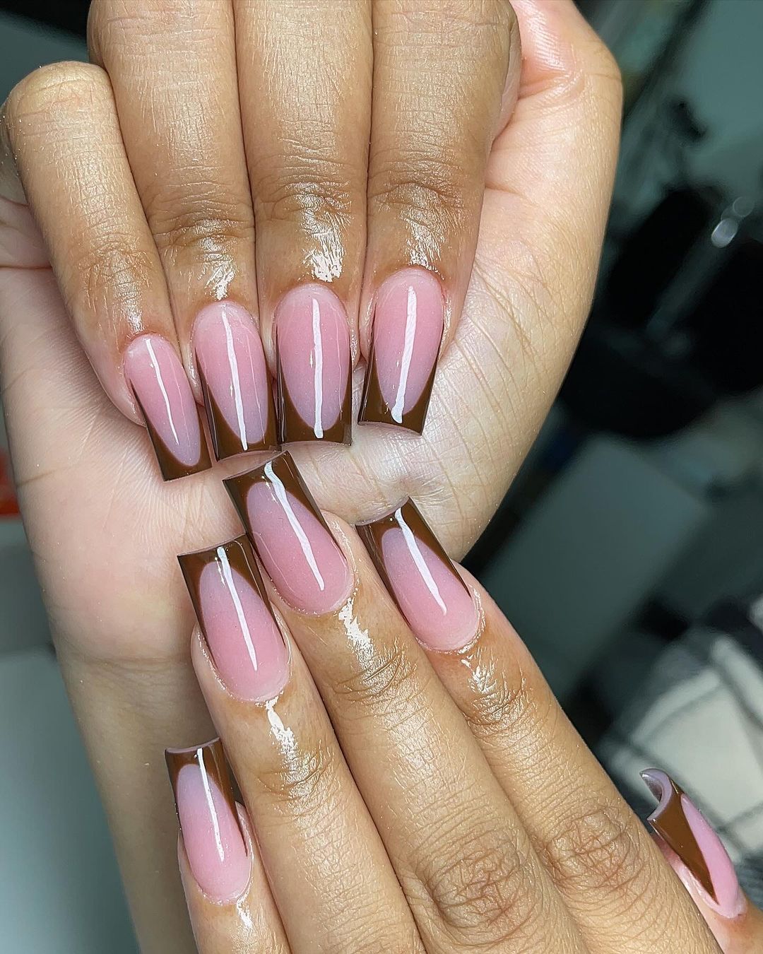 french but make it brown nails