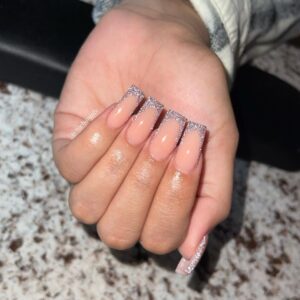 These Nude Glitter Nails Will Sparkle Up Your Life