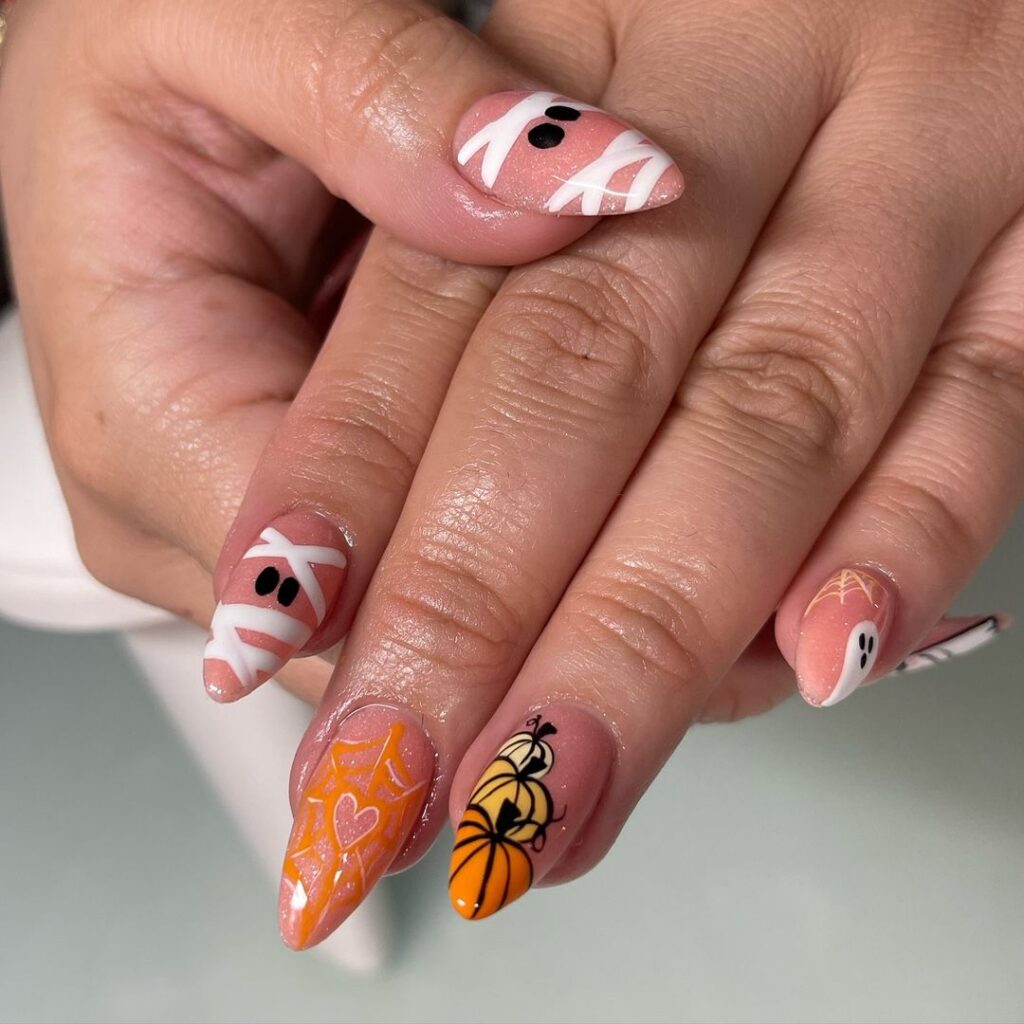 Halloween Cute Gel Nails