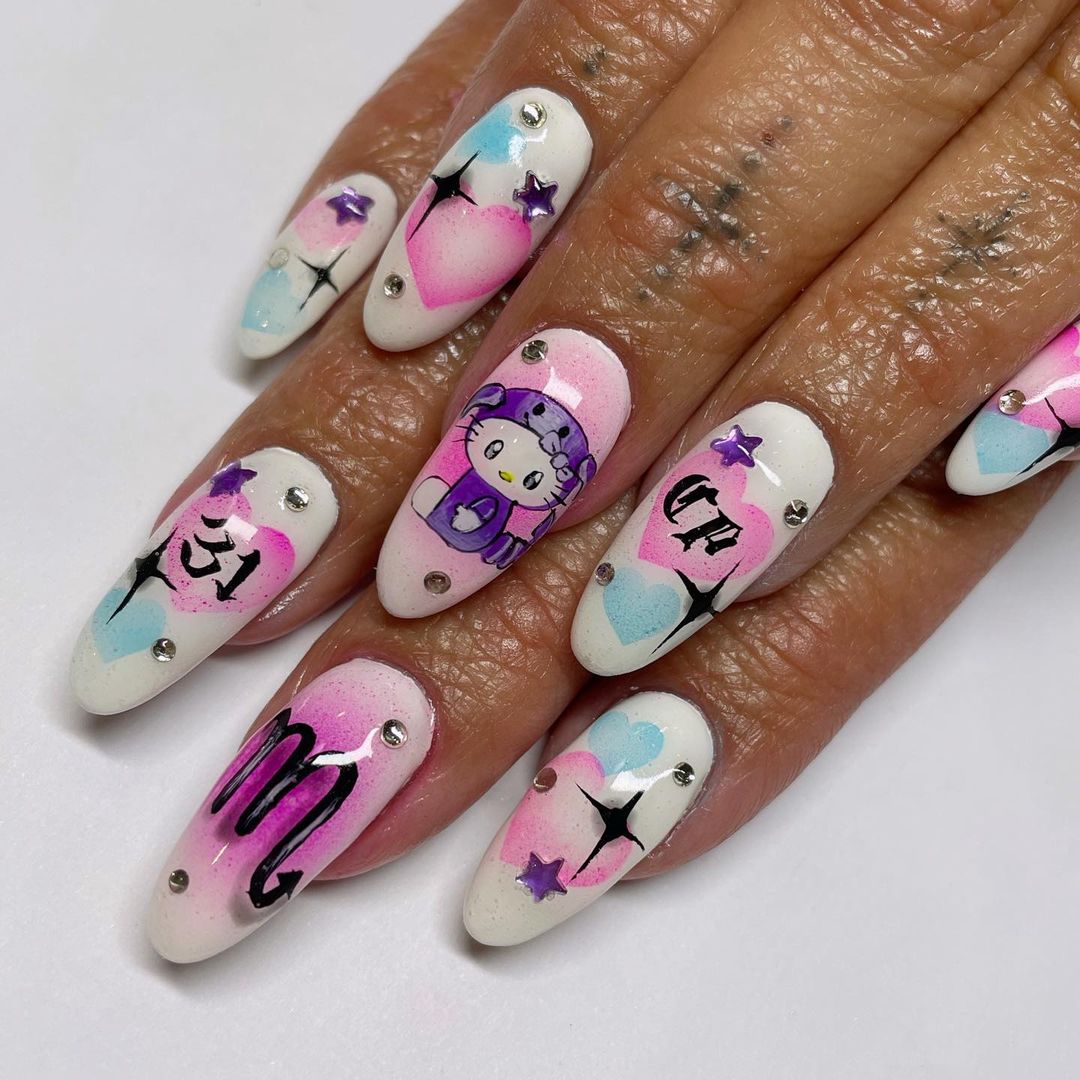 unhas hello kitty scorpio