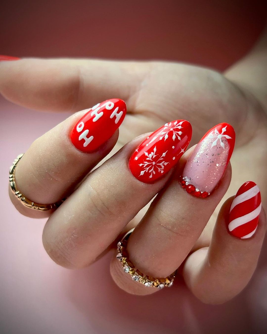 unhas de natal ho-ho-hot