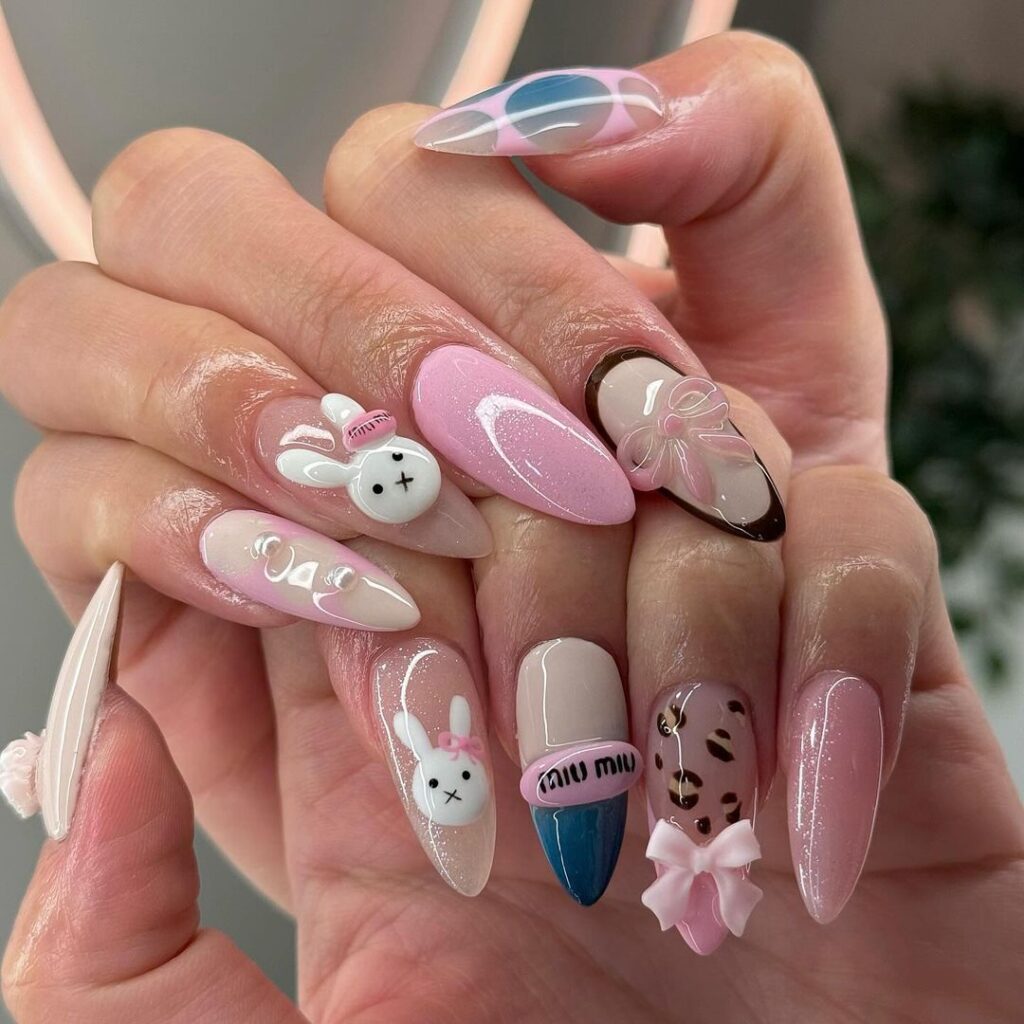 Kawaii Cute Realistic Nails Design