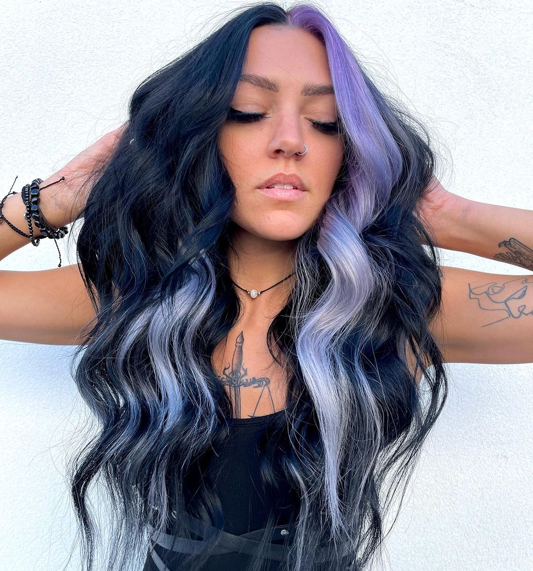 lavender strand fall vivid hair color