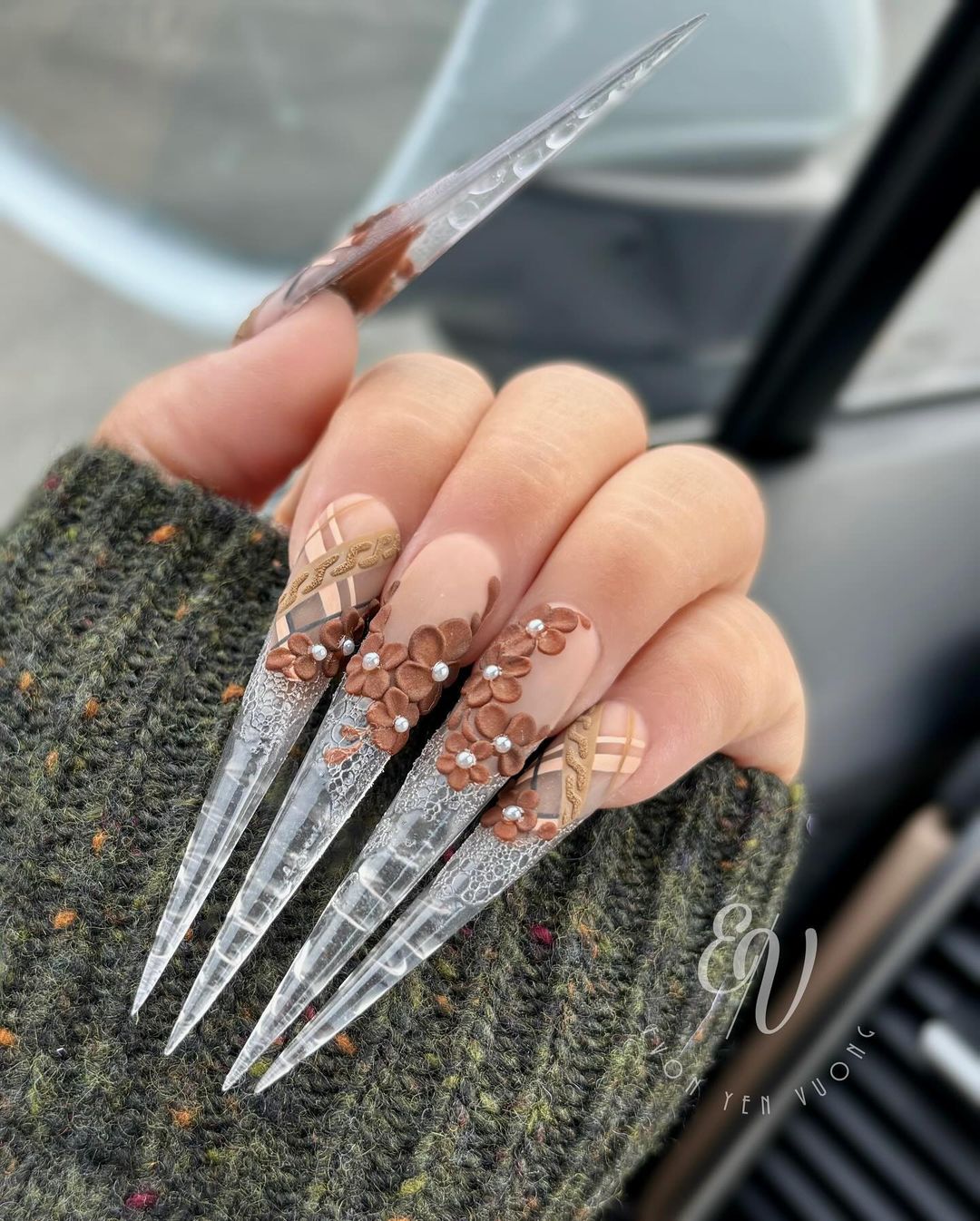 long icicle stiletto nails