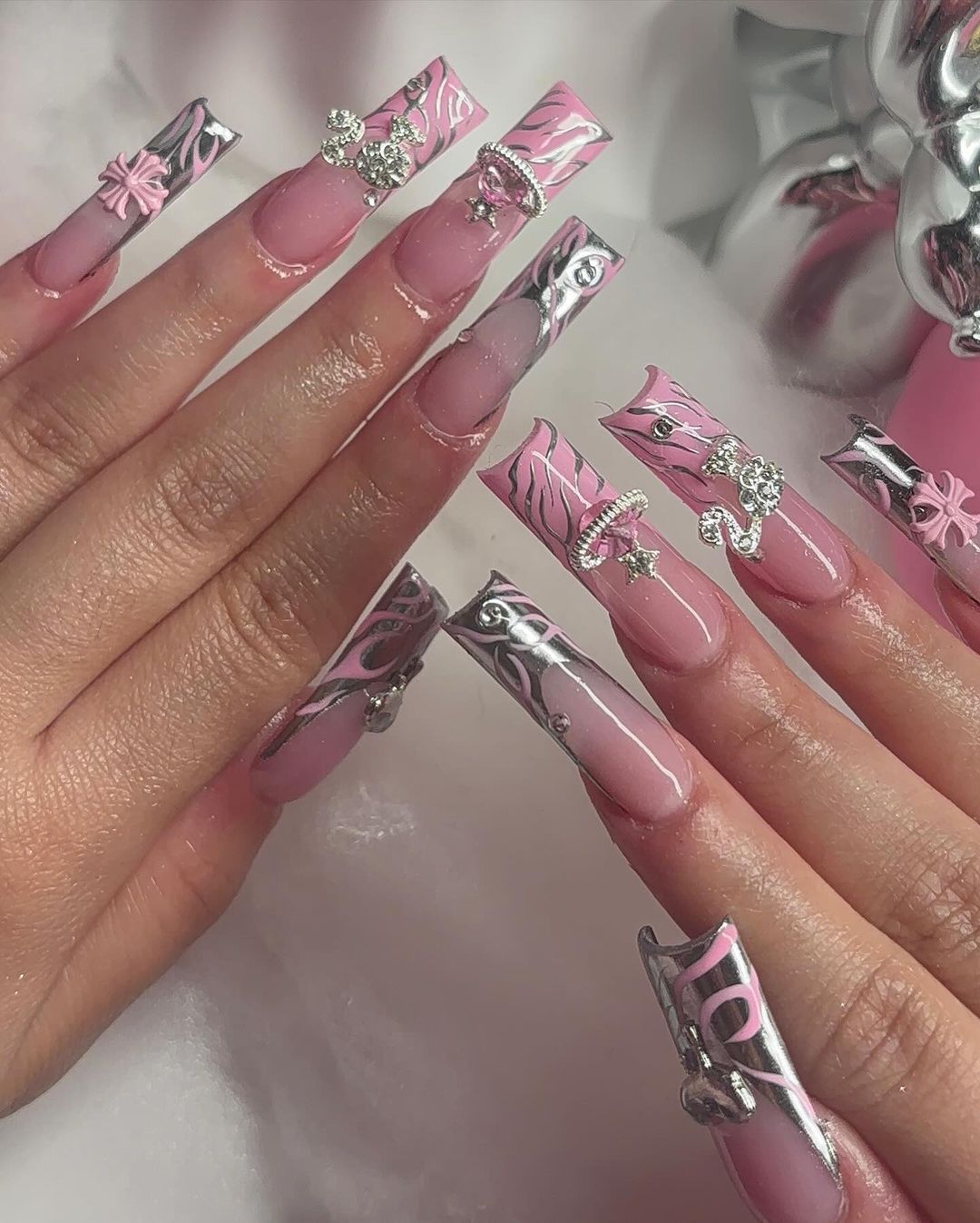 long nail 3d libra design