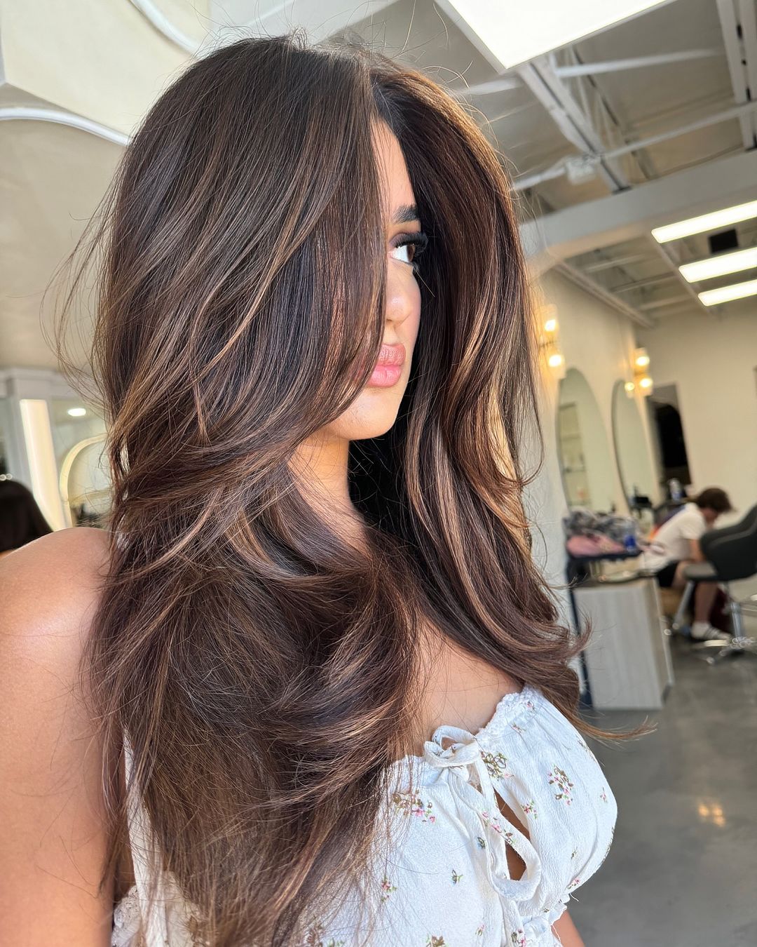 mocha balayage hair