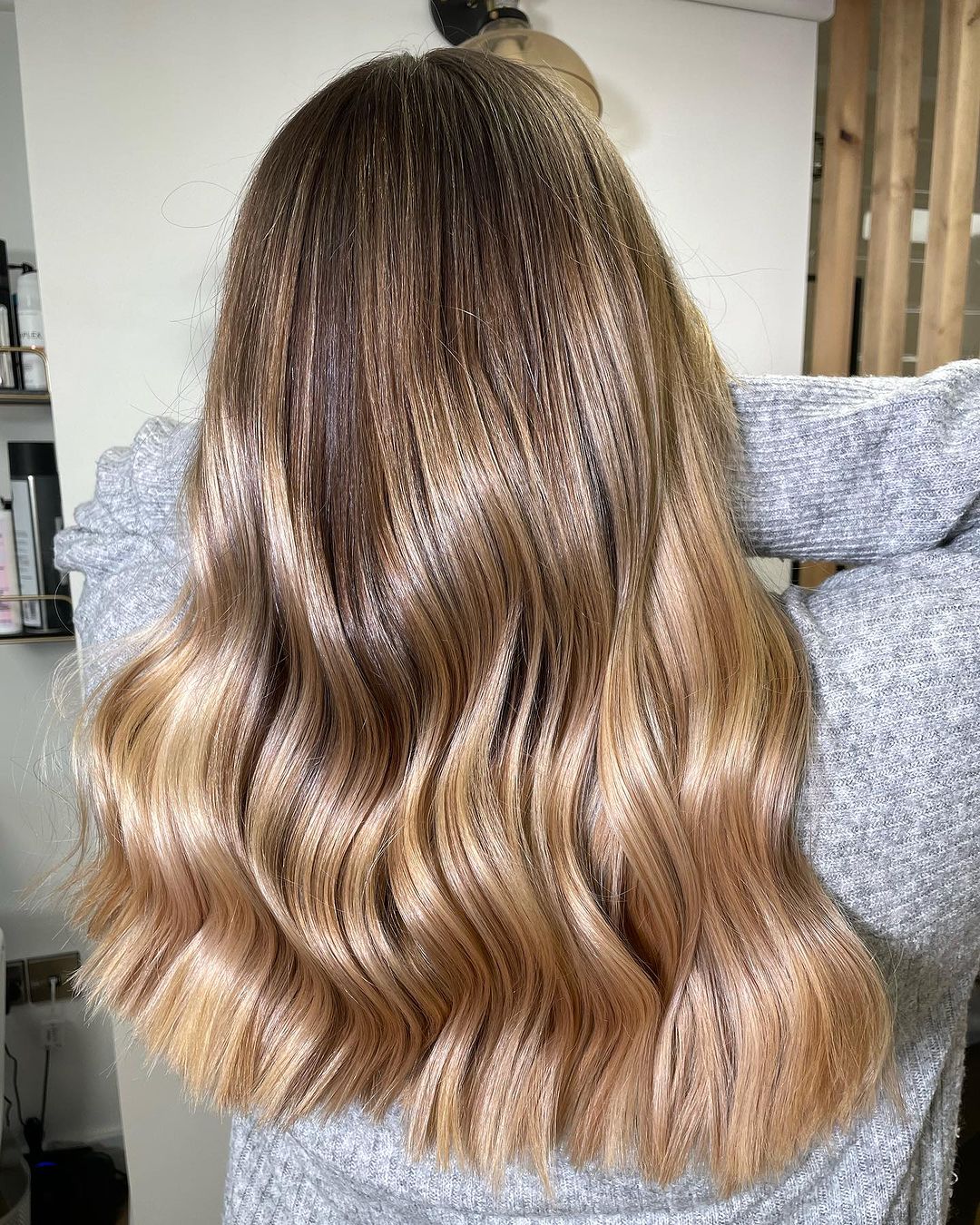 mocha balayage on light brown hair