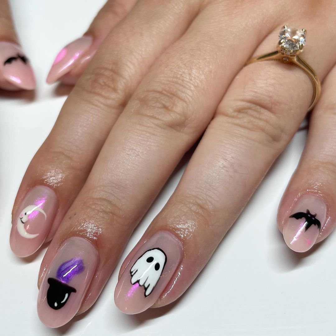 not so scary witchy nails