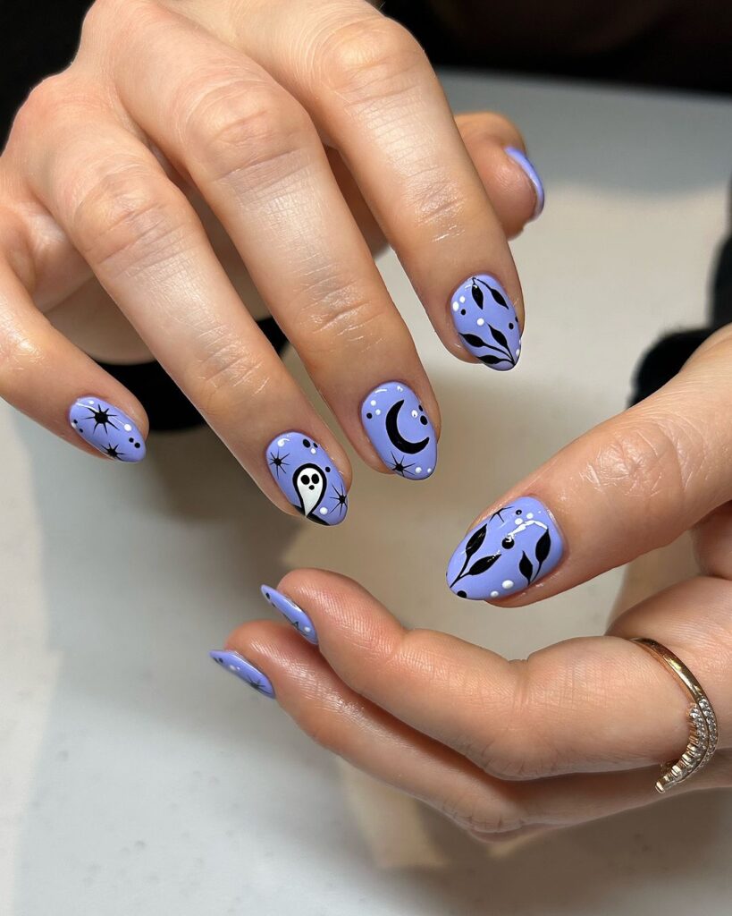 Les ongles d'Halloween en novembre