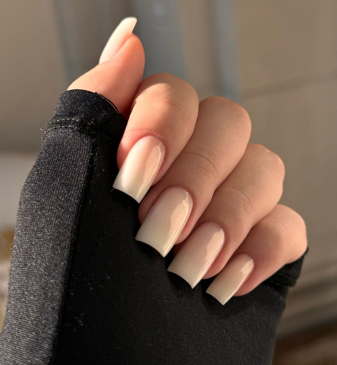 nude babe all the way gel nails