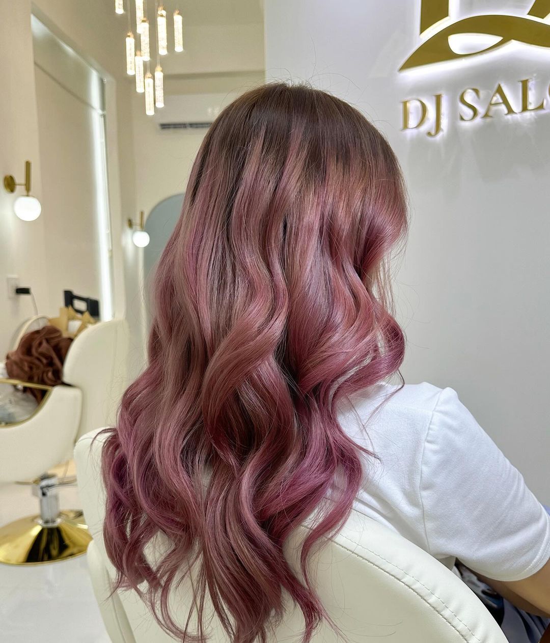 pastel princess highlights for brown hair