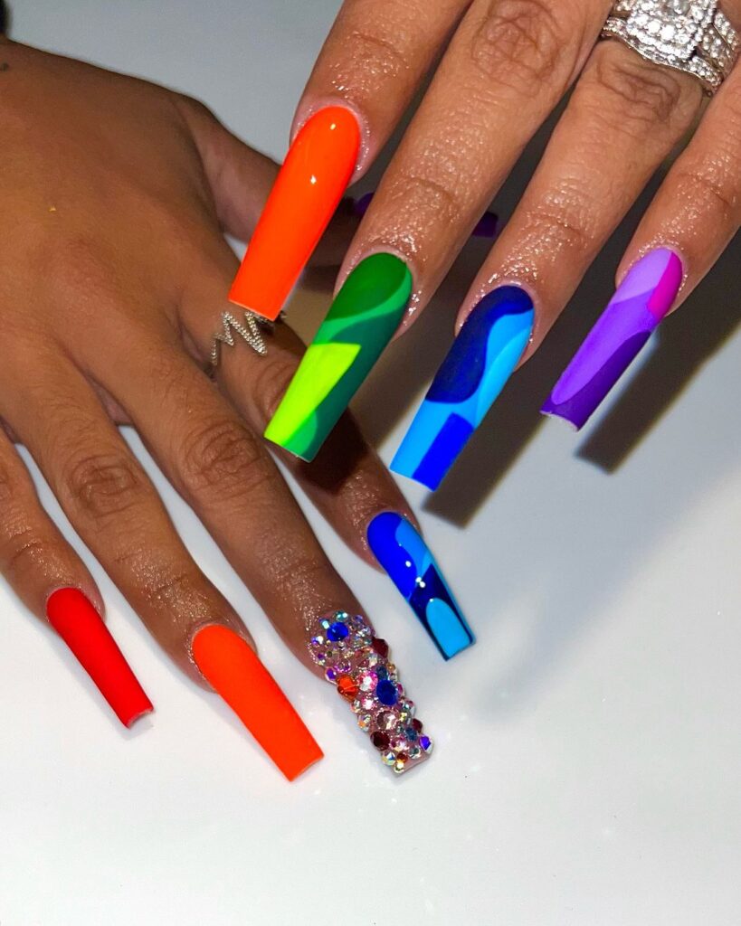 Pride Rainbow Nail Concept