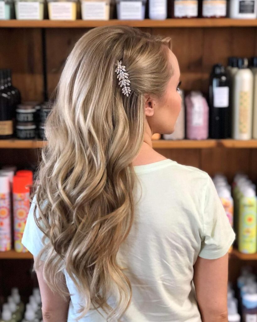 Prom Up-Do Hoco Hairstyle For Long Hair