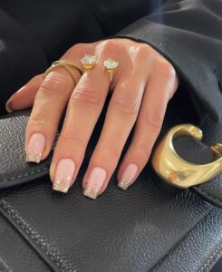 These Nude Glitter Nails Will Sparkle Up Your Life