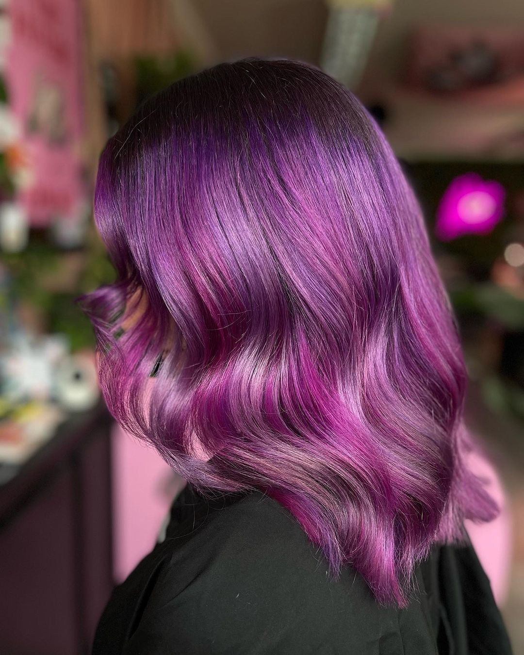 colore dei capelli autunnale viola