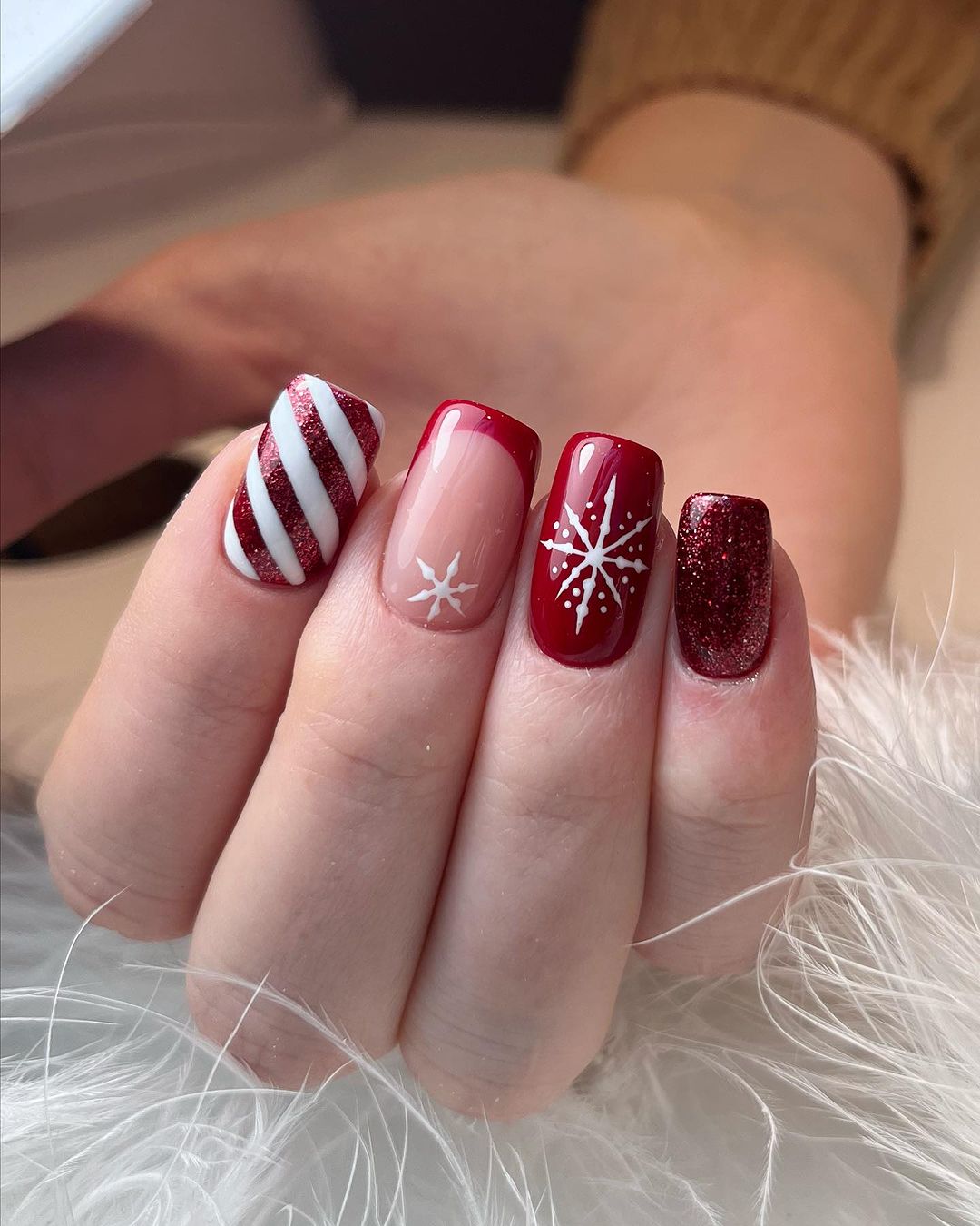 mashup de natal vermelho e branco