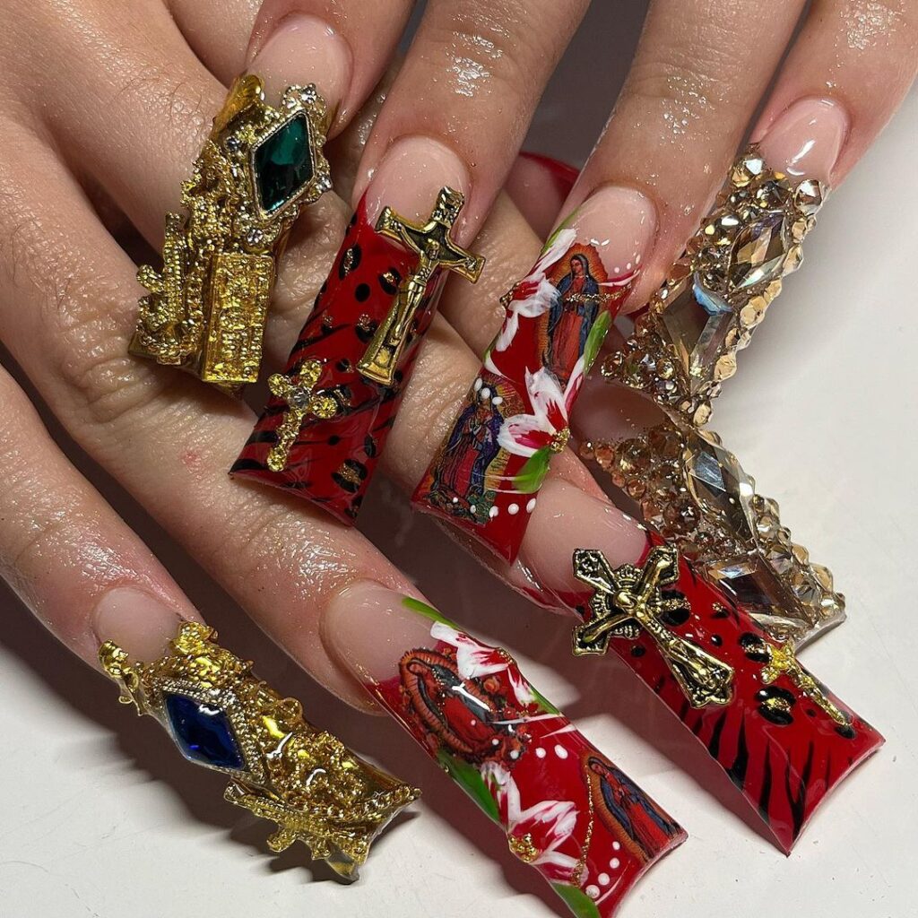 Religious Kawaii Nails Concept