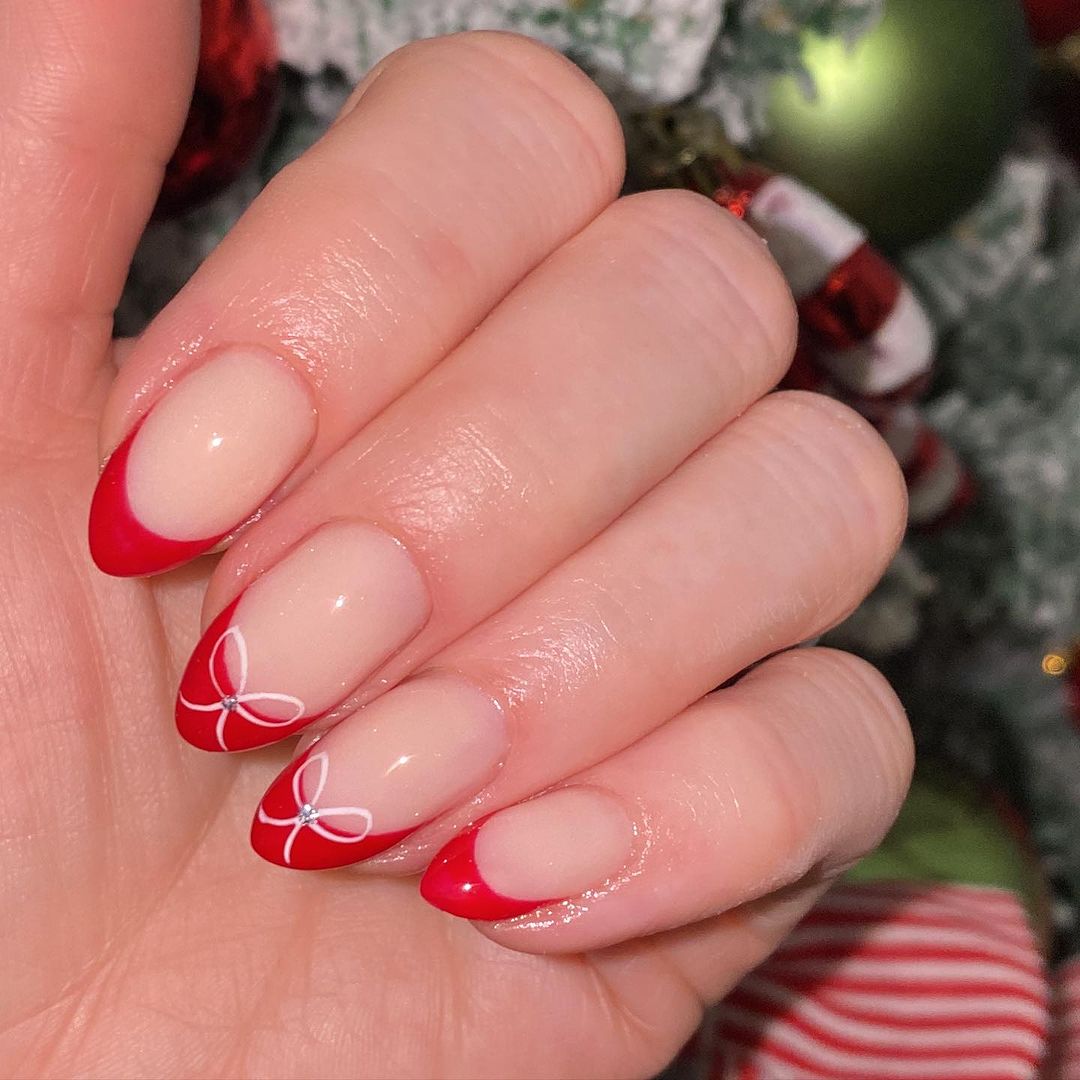 embrulho do pai natal unhas de natal giras