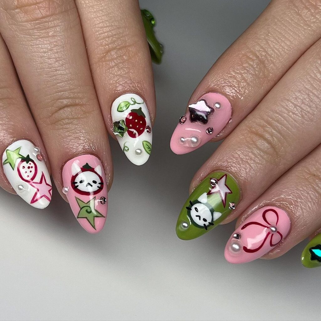 Short Rounded Cat Nails