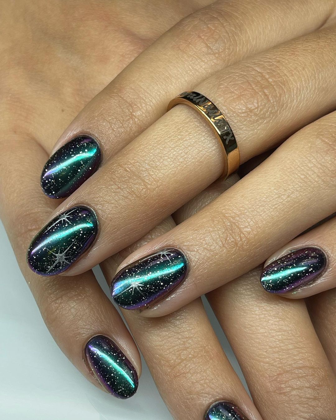 short space mystical nails