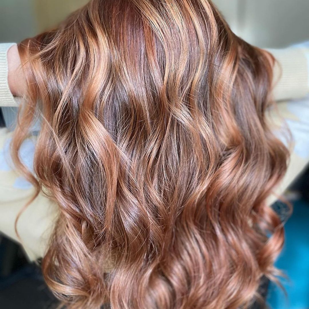 sun-kissed warm balayage