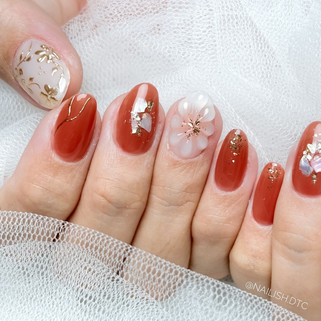 ongles de mariage en terre cuite