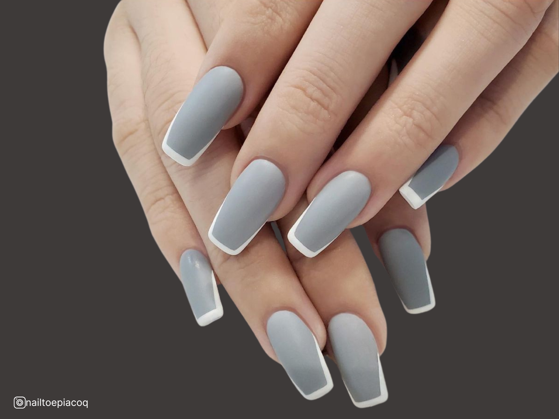 ongles gris