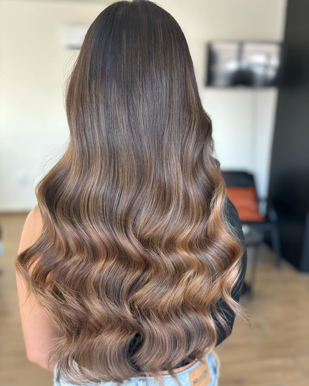 toasted almond balayage hair