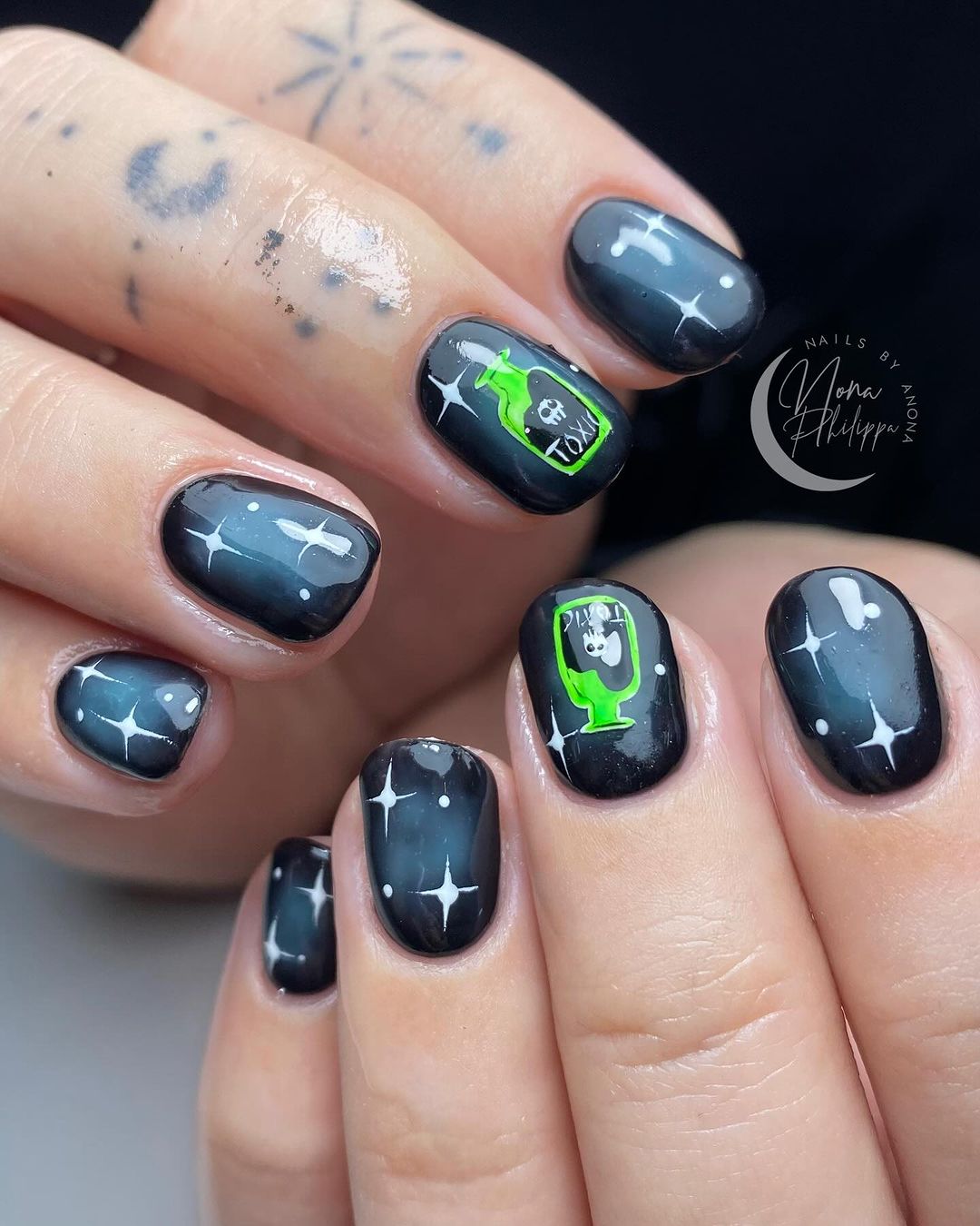 toxic witchy nails