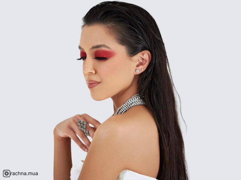smokey eye rosso