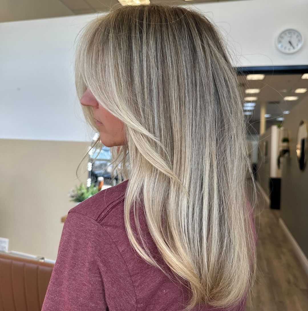 vanilla blend balayage hair