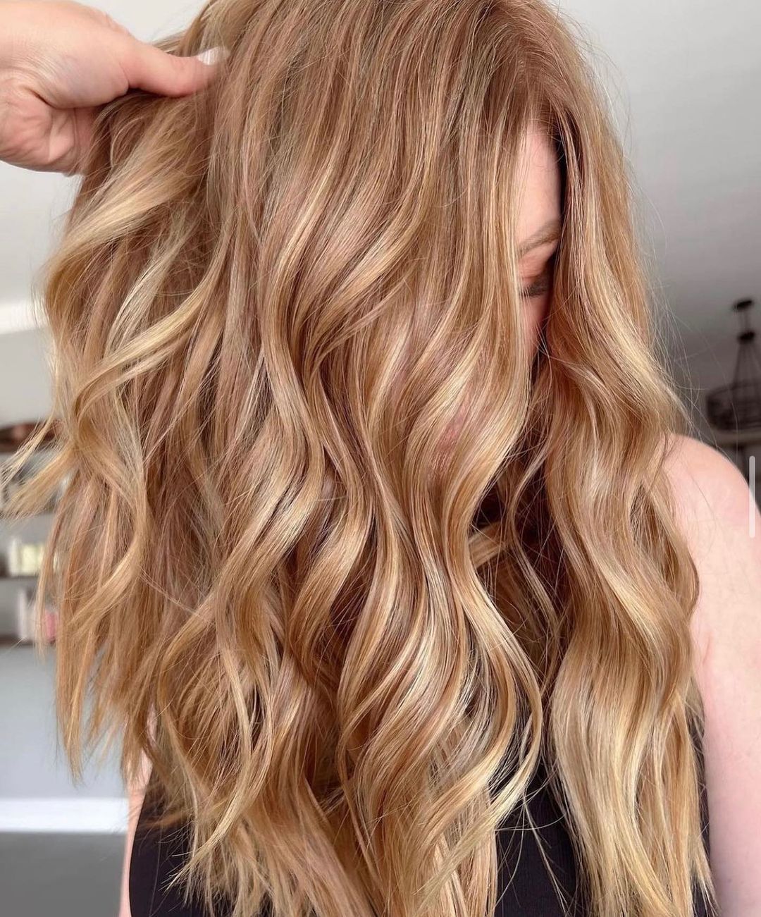 cor de cabelo muito morango para loiras