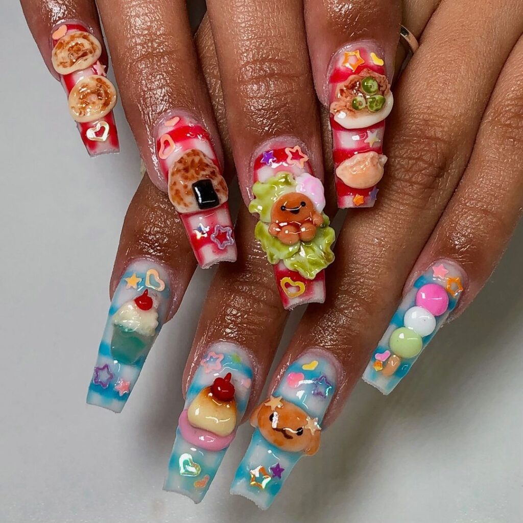 Yummy Kawaii Set Of Nails