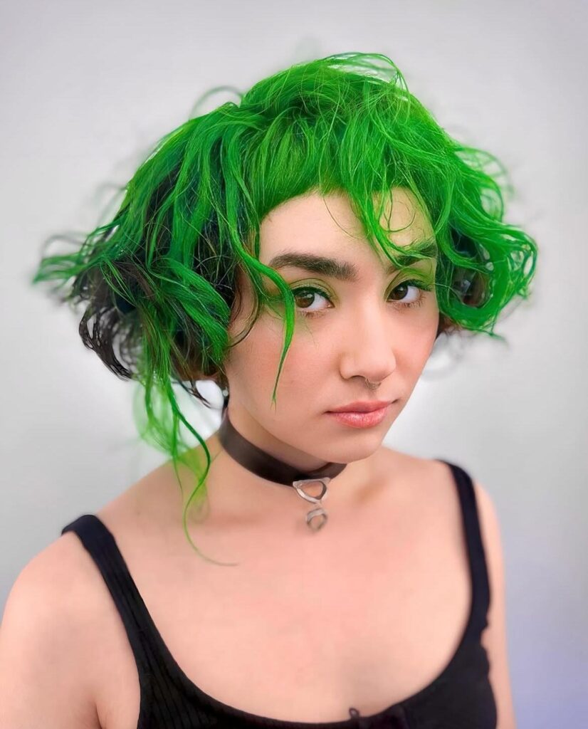 Green Umbrella Hair