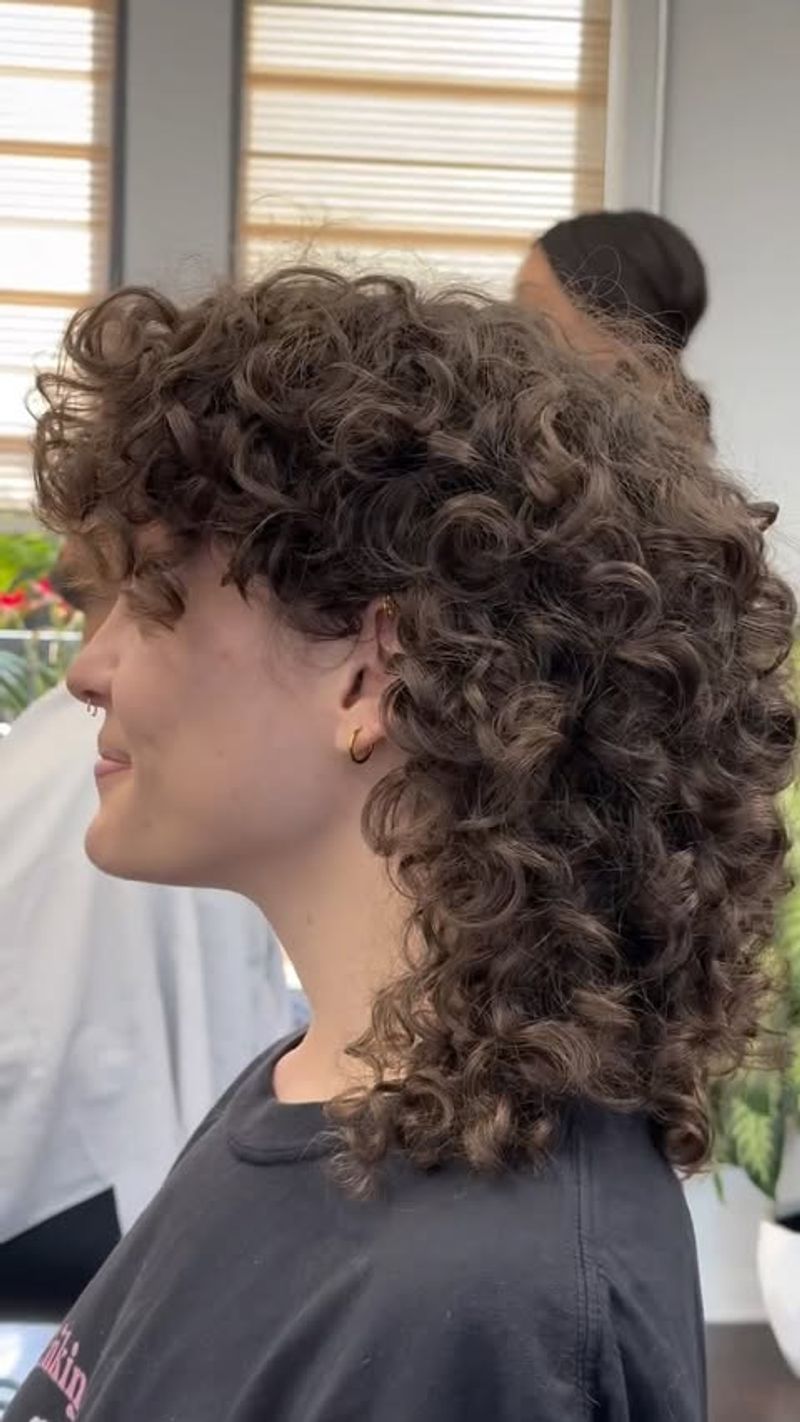 16. Layered Curly Mullet