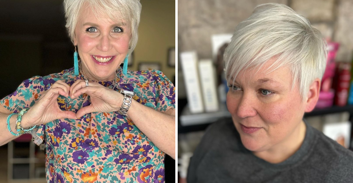 tagli di capelli pixie per donne over 60 con capelli fini