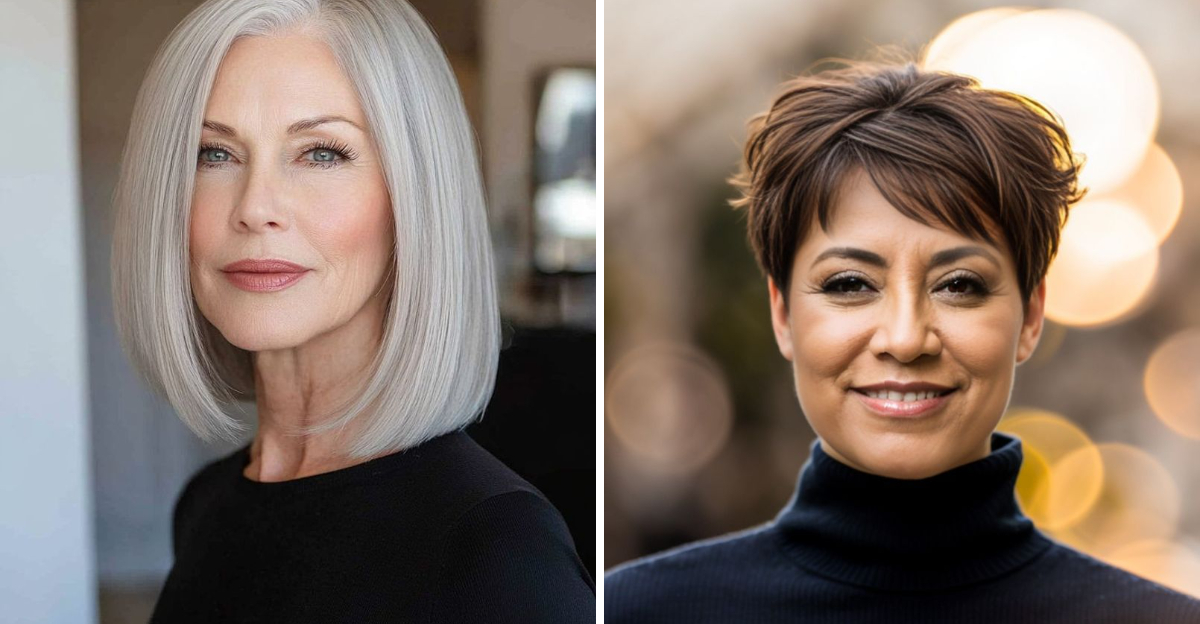 chic hairstyles for women over 60