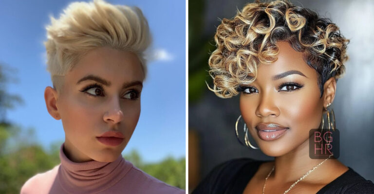 cheveux courts féminins
