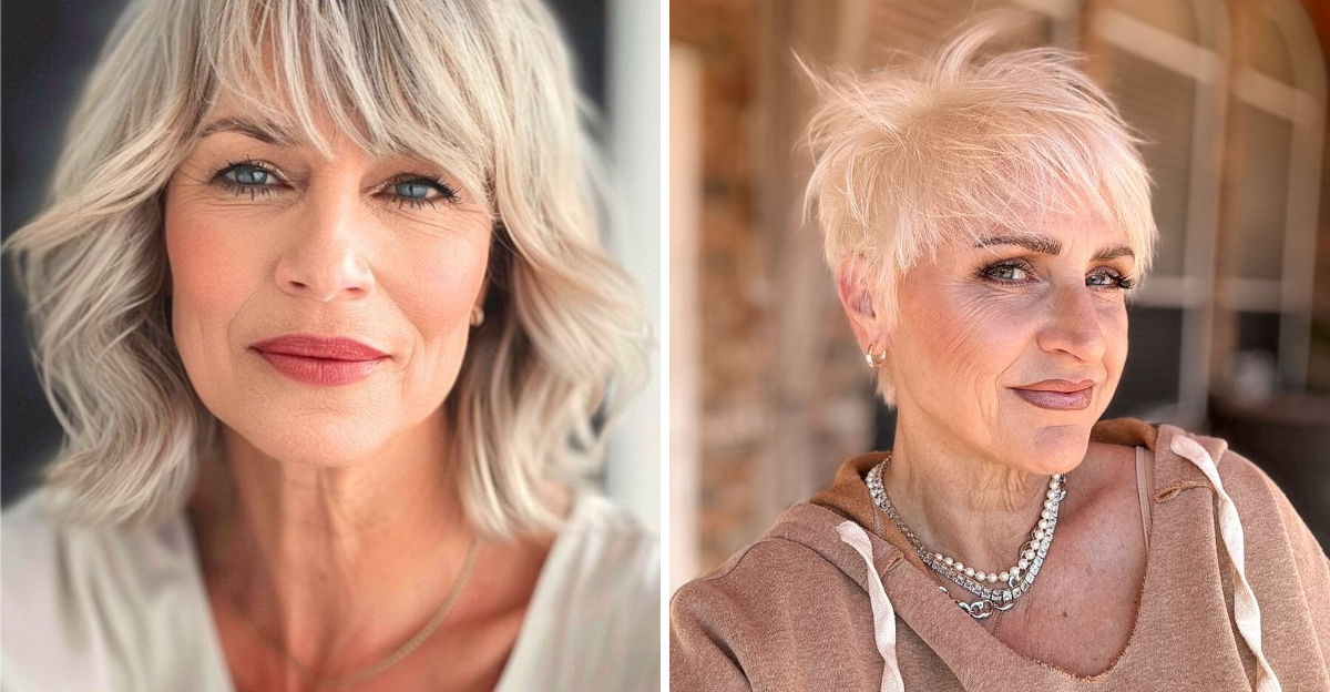 coupes de cheveux pour les femmes de plus de 60 ans aux cheveux fins