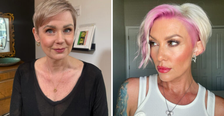 Pixie long pour les femmes de plus de 50 ans