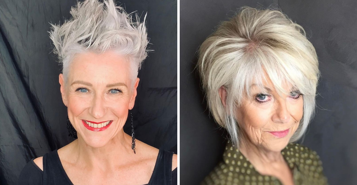 pixie haircuts for older women