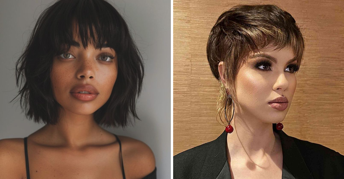 short hairstyles for thick hair