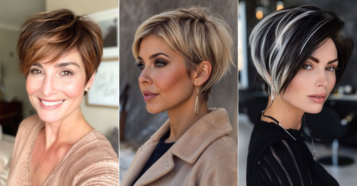 31 estilos atrevidos para elevar tu look con un corte pixie con mechas