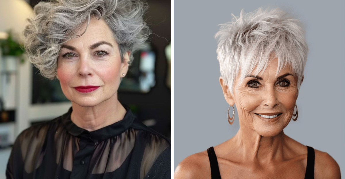 Coupes de cheveux hachées pour les femmes de plus de 60 ans