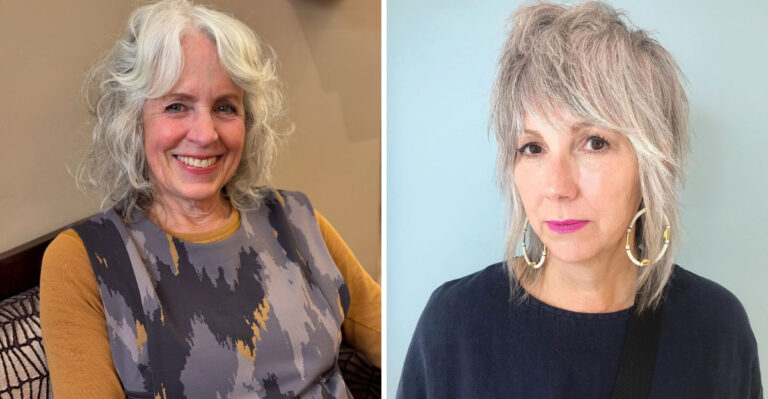 cortes de cabelo desgrenhados para mulheres com mais de 60 anos