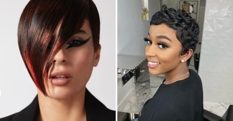 coupe pixie avec texture