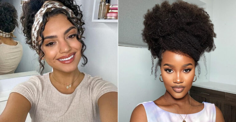 35 estilos de coques de cabelo natural mais bonitos que vai querer copiar