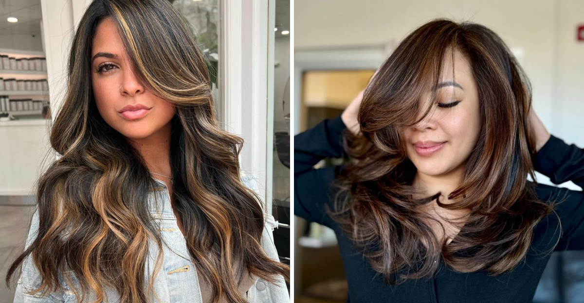 35 estilos de balayage em caramelo escuro e rico para maior profundidade e calor