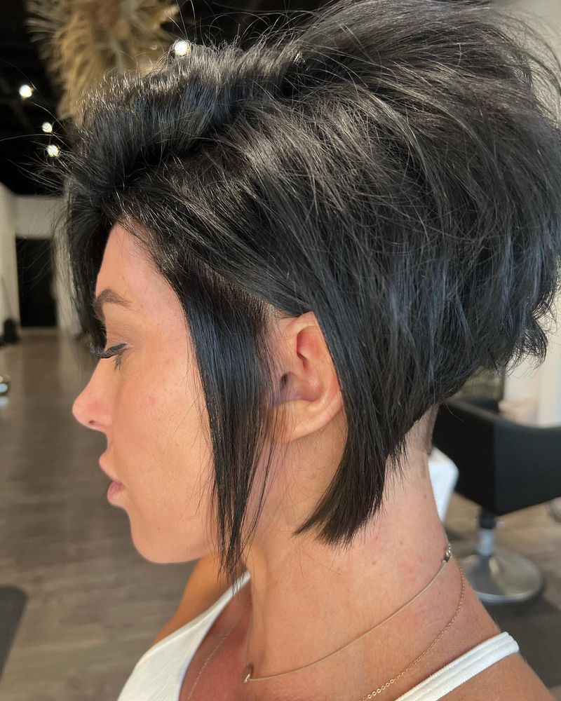 Asymmetrical Layered Cut